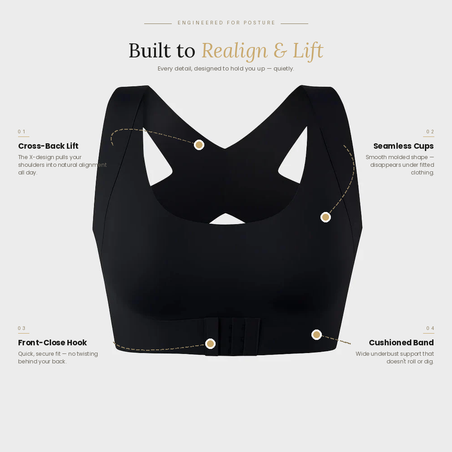 Sculpt Posture Bra — Wireless Front-Closure Lift